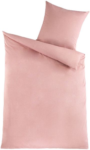 Soma Chambray Bettwäsche 135x200 cm Bettbezug 135x200 cm Kopfkissenbezug 80x80 cm rosa rosa Bild 3