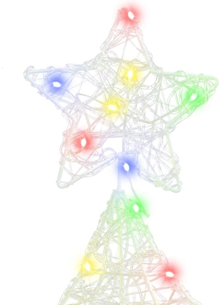 vidaXL Weihnachtsbaum mit 100 LEDs Mehrfarbig 120 cm Acryl 42018976 Bild 4