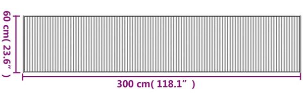 vidaXL Teppich Rechteckig Braun 60x300 cm Bambus 376842 Bild 8