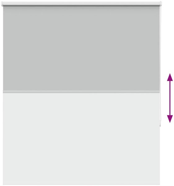 vidaXL Verdunkelungsrollo Hellgrau 120x150cm Stoffbreite 116,6cm 4011392 Bild 9