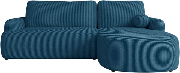 Ecksofa Loridu Cord (Farbe: Poso 05, Seite: Rechts)