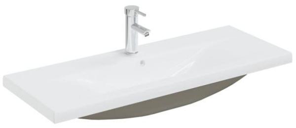 vidaXL Waschbeckenunterschrank mit Einbaubecken Weiß Spanplatte [3071657] Bild 3