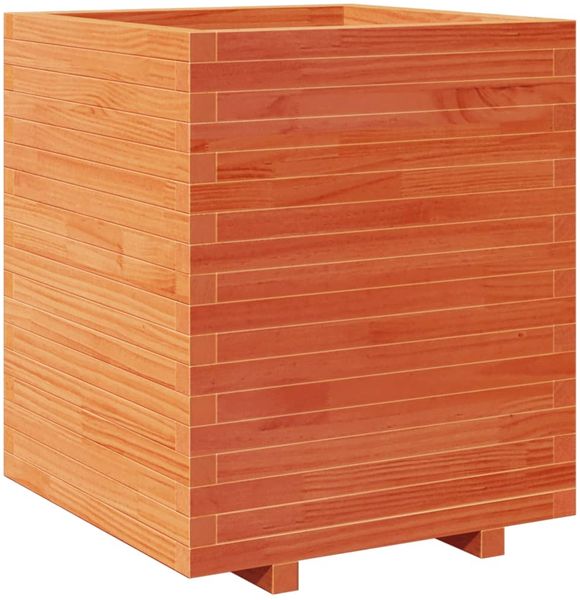 vidaXL Pflanzkübel Wachsbraun 60x60x72,5 cm Massivholz Kiefer 3282581 Bild 7