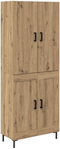 vidaXL Highboard Artisan-Eiche 69,5 x 34 x 180 cm Holzwerkstoff 3415863 Bild 1
