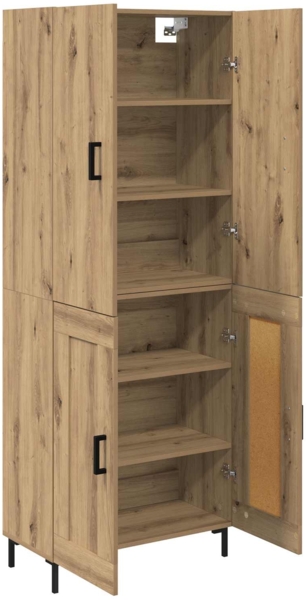 vidaXL Highboard Artisan-Eiche 69,5 x 34 x 180 cm Holzwerkstoff 3415863 Bild 4