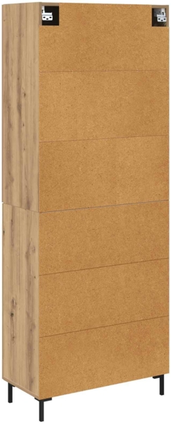 vidaXL Highboard Artisan-Eiche 69,5 x 34 x 180 cm Holzwerkstoff 3415863 Bild 9