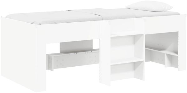 vidaXL Hochbett für Kinder 2 pcs Weiß 98,5x200 cm Holzwerkstoff 3422563