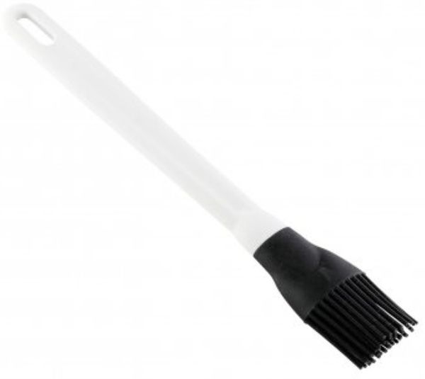 Backpinsel aus Silikon 23,5 cm - Hitzebeständig bis zu 280°C, Schwarz