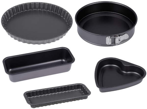 CHG Brotbackform 5-tlg. Backformen-Set Kuchenfomen, (Brot- und Kuchenbackform Backset 5-tlg), ILAG Special 2-Schicht antihaftbeschichtet