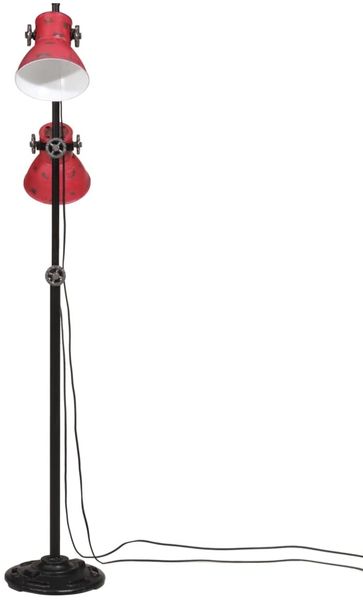 vidaXL Stehleuchte 25 W Rot 25x25x90/140 cm E27 371847 Bild 3