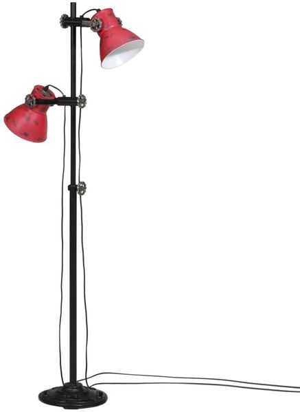 vidaXL Stehleuchte 25 W Rot 25x25x90/140 cm E27 371847 Bild 2
