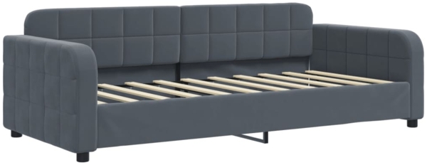 vidaXL Tagesbett Dunkelgrau 90x190 cm Samt 354072