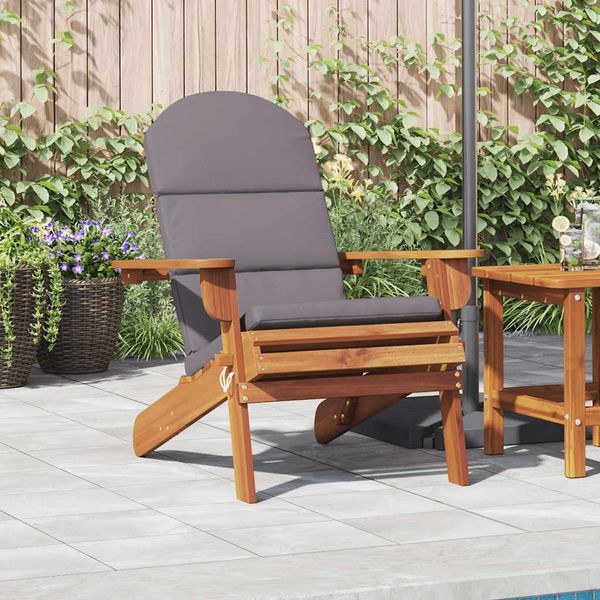 Gartenstuhl | Gartensessel mit Kissen Massivholz Akazie