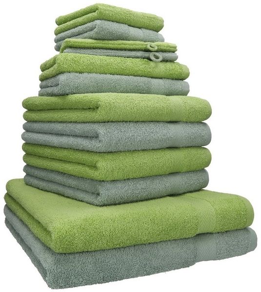 Betz Handtücher Premium Handtuch-Set 12-tlg, 100% Baumwolle (Set, 12-St), Duschtücher,Handtücher, Gästetücher, Seiftücher,Waschhandschuhe