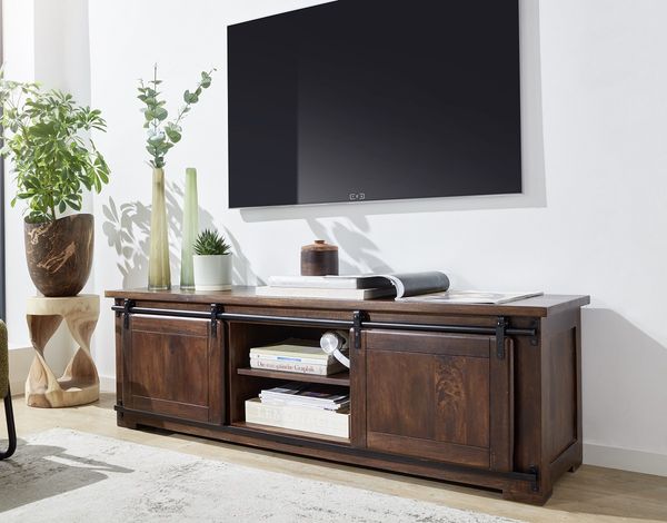 TV Board 160x50cm 'Bayamo' Mango & Eisen