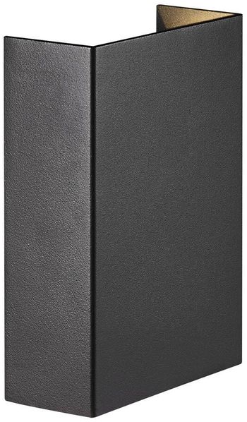 Nordlux Fold 10 Außenwandleuchte LED 2x200lm schwarz inkl. Schablonen