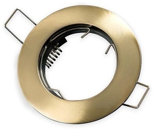 LED Line® Einbaustrahler GU10 Einbaurahmen Ø65mm Bohrloch Aluminium inkl. GU5.3 Fassung 12V für LED Leuchtmittel 50mm LED Lampen G4 MR11 MR16, Patin, Rund