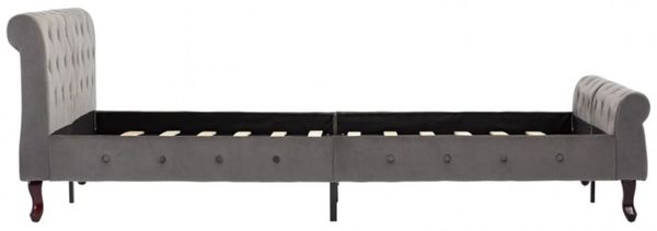 vidaXL Bettgestell Grau Samt 140 x 200 cm 288560 Bild 4