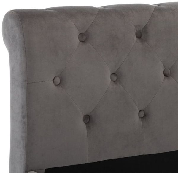 vidaXL Bettgestell Grau Samt 140 x 200 cm 288560 Bild 5