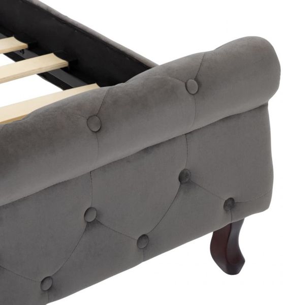 vidaXL Bettgestell Grau Samt 140 x 200 cm 288560 Bild 13