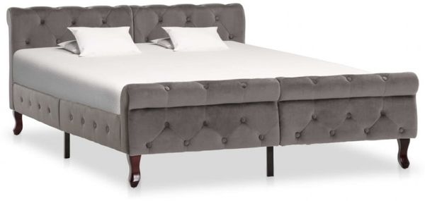 vidaXL Bettgestell Grau Samt 140 x 200 cm 288560 Bild 8