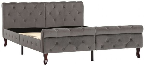 vidaXL Bettgestell Grau Samt 140 x 200 cm 288560 Bild 9