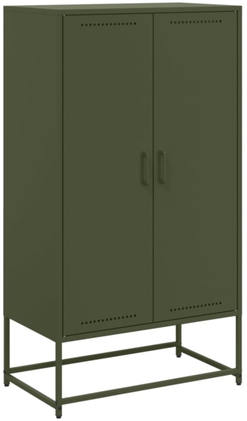 vidaXL Highboard Olivgrün 68,5x38,5x123,5 cm Stahl 846498