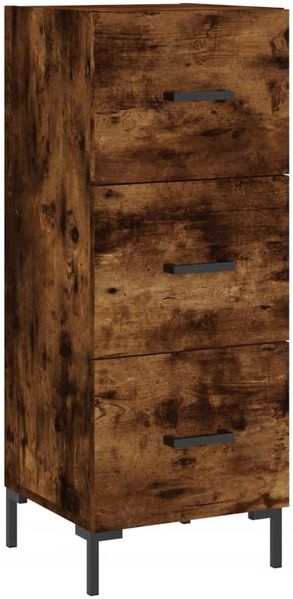 Sideboard, Kommode Räuchereiche 34,5x34x90 cm Holzwerkstoff