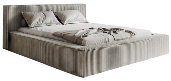 Compleo Polsterbett CORD mit Stauraum ASTA, Modern design, Doppelbett mit Kopfstütze Bild 4