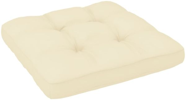 Palettensofa-Kissen Creme 60 x 60 x 12 cm Bild 5