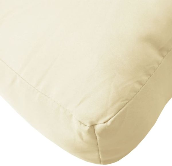 Palettensofa-Kissen Creme 60 x 60 x 12 cm Bild 9