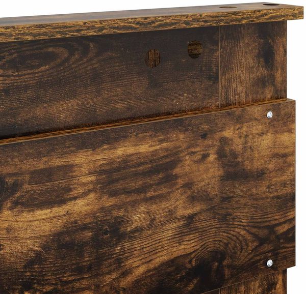 vidaXL Bettrahmen Geräucherte Eiche 150 x 200 cm Holzwerkstoff 3409977 Bild 12