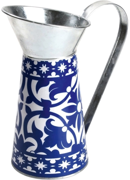 Metallkrug, Wasserkanne aus Metall, Blumenvase, Karaffe