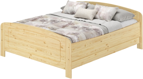 Extra hohes Massivholzbett 200x200 Doppelbett Zubehör wählbar V-60.44-20ohne Zubehör