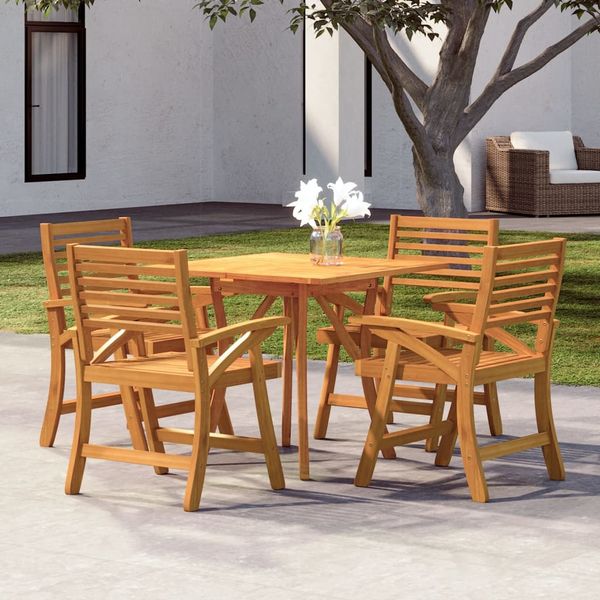 vidaXL 5-tlg. Garten-Essgruppe Massivholz Akazie 3156858