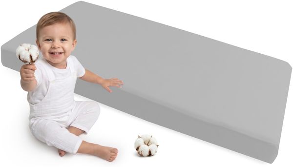 Medi Partners Spannbettlaken 70x140 Baby Bettlaken Kinderbett Spannbetttuch 100% Baumwolle - Fitted Kinder Sheet Bettwäsche Babymatratze Schlafsack Babybett (Grau)