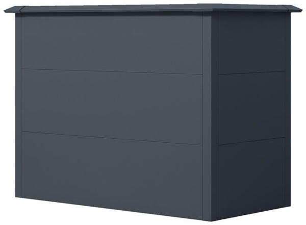 Hochbeet Design Gemüsebeet Pflanzbeet 100x50x77 cm mit Schneckenkante Anthrazit Bild 10