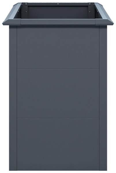 Hochbeet Design Gemüsebeet Pflanzbeet 100x50x77 cm mit Schneckenkante Anthrazit Bild 11