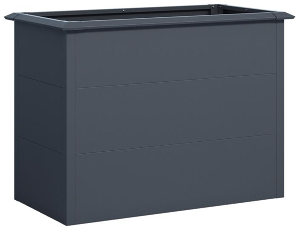 Hochbeet Design Gemüsebeet Pflanzbeet 100x50x77 cm mit Schneckenkante Anthrazit Bild 12