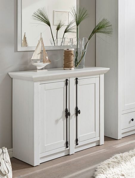 Kommode Highboard Westerland 2-türig pinie weiß 105cm