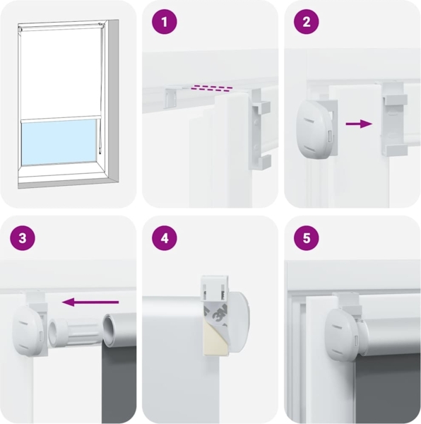 vidaXL Verdunkelungsrollo Grün 95x175 cm Stoffbreite 90,7 cm Polyester 4011283 Bild 4