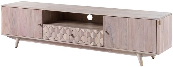 TV-Board 188x40x48 Akazie weiß lackiert MOSAYK #205