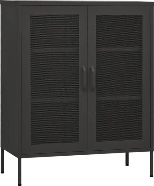 vidaXL Lagerschrank Anthrazit 80 x 35 x 101,5 cm Stahl [336177]