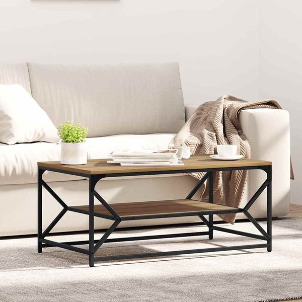 vidaXL Couchtisch Artisan-Eiche 90 x 50 x 40 cm 868236