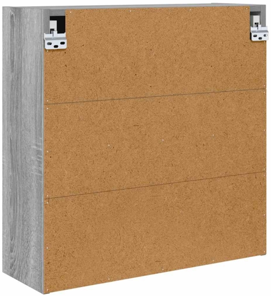 vidaXL Badezimmerspiegelschrank mit Tür Graues Sonoma 60 x 20 x 60 cm 888783 Bild 7