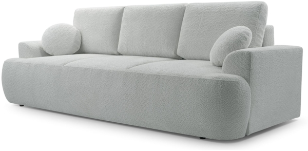 Selsey 'Barletto' 3-Sitzer-Sofa mit Schlaffunktion und Stauraum, Bouclé, Taupe