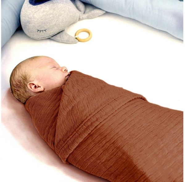 Babydecke Babydecke Musselin Kuscheldecke Puckdecke Baby & Neugeborene, Nordic Coast Company, Sommerdecke, Puck-u. Stilltuch, Einschlagdecke, Baumwolle atmungsaktiv Bild 2