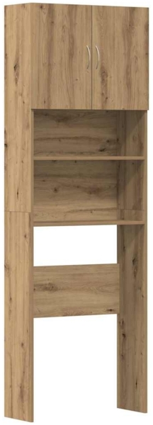 vidaXL Waschmaschinenschrank Artisan-Eiche 64x24x190 cm Holzwerkstoff 859135