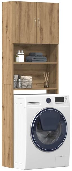 vidaXL Waschmaschinenschrank Artisan-Eiche 64x24x190 cm Holzwerkstoff 859135