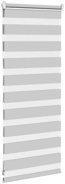 vidaXL Doppelrollo Hellgrau 65x100 cm Stoffbreite 60,9 cm Polyester 4014410 Bild 4